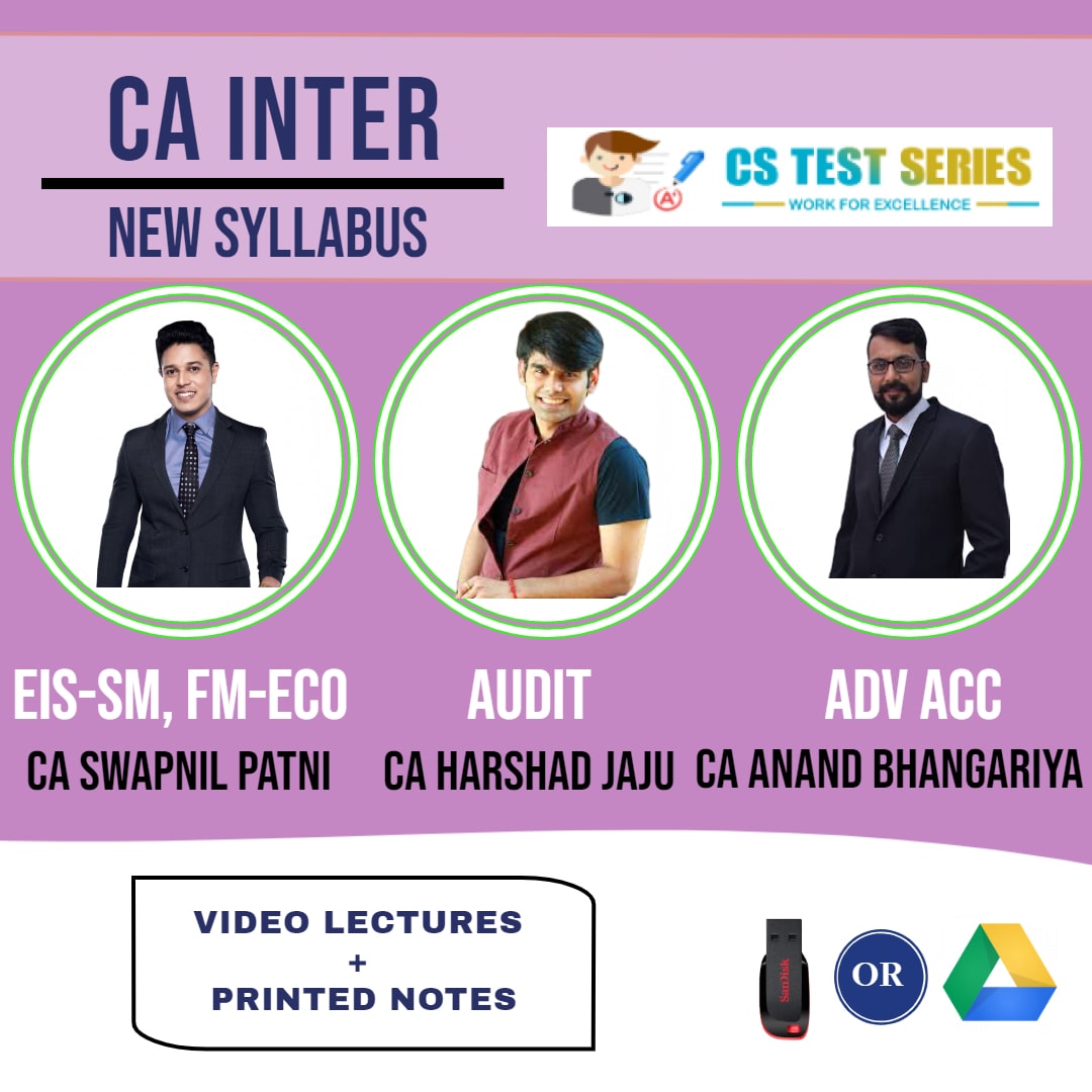 CA INTERMEDIATE COMBO Group 2 Combo Full Lectures By CA Swapnil patni   CA Harshad jaju  CA Anand bhangariyaAB